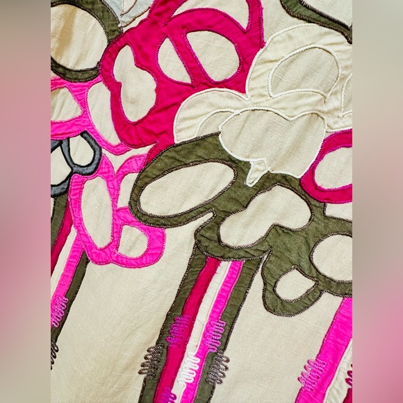 RANNA GiLL Anthropologie Linen Blend Mini Dress Tunic Size Small - Picture 4 of 8